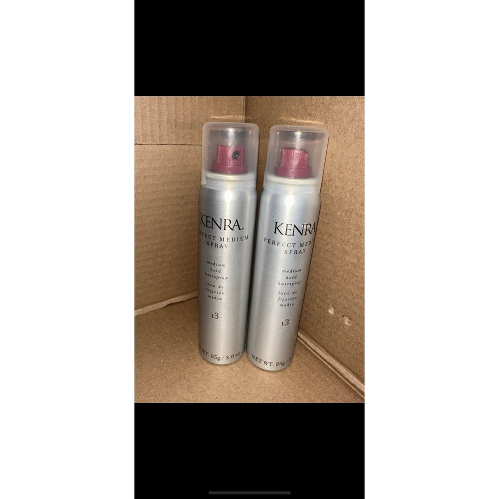 Kenra Perfect Medium Spray 13 Hairspray Travel Size Lot of 2 hair care